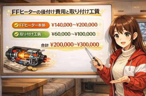 FFヒーターの取り付け費用と工賃